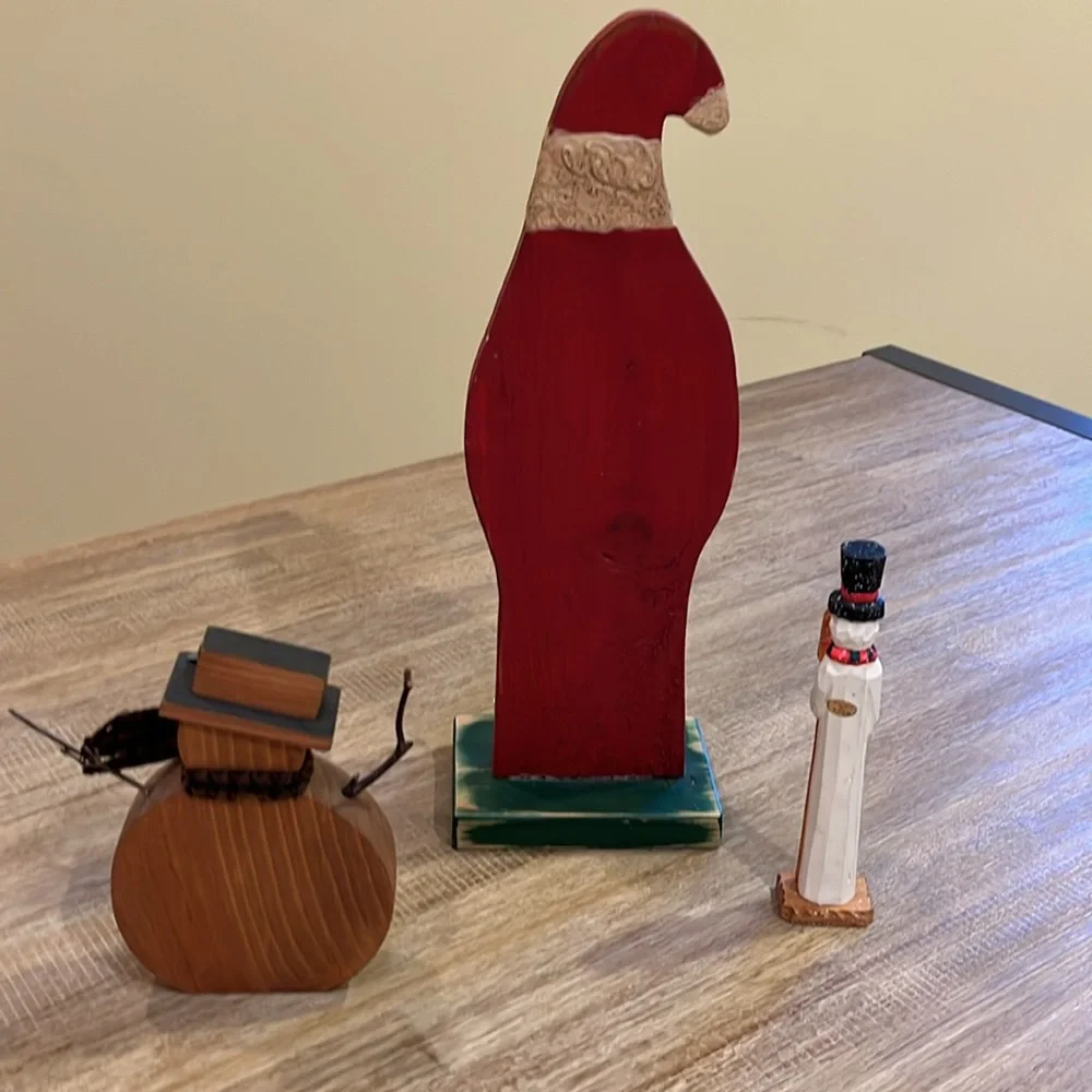 Santa & Snowmen  Christmas Decorations